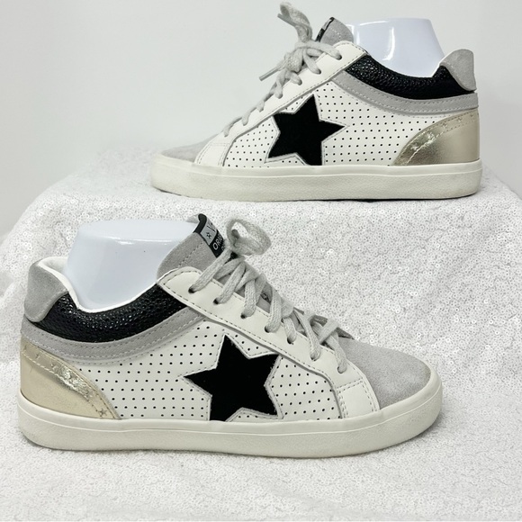 Vintage Havana gray suede with black and gold sneakers. - Picture 14 of 16